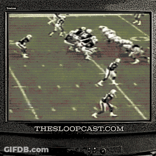 Football Game On Trinitron TV GIF