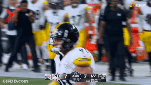 Football Game Pittsburgh Winning 7 To 7 GIF