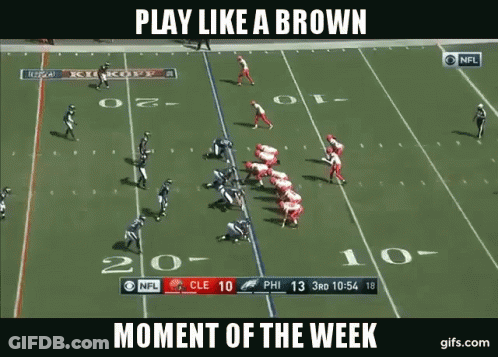 Football Game Play Like A Brown Moment Of The Week GIF
