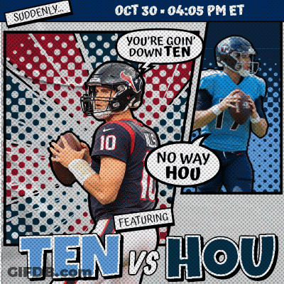 Football Game Poster Between Ten And Hou GIF