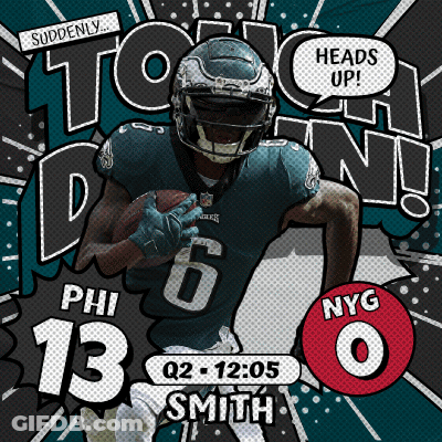Football Game Poster Eagles Vs NYG GIF
