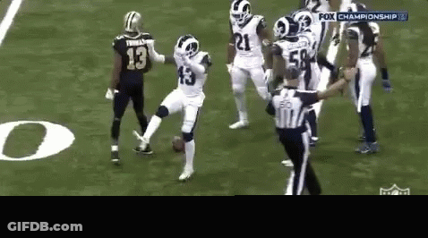 Football Game Rams Versus Saints GIF