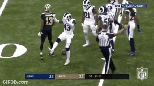 Football Game Rams Vs Saints GIF