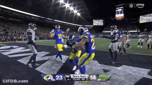 Football Game Rams Vs Seahawks On Prime GIF