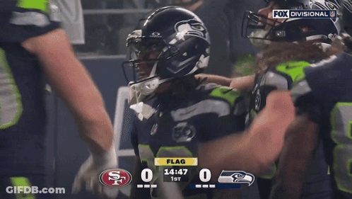 Football Game San Francisco 49Ers Vs Seattle Seahawks On Fox Divisional GIF