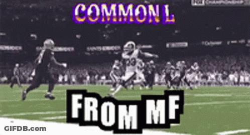 Football Game Saying From Me GIF