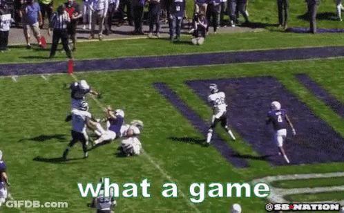 Football Game Saying What A Game GIF