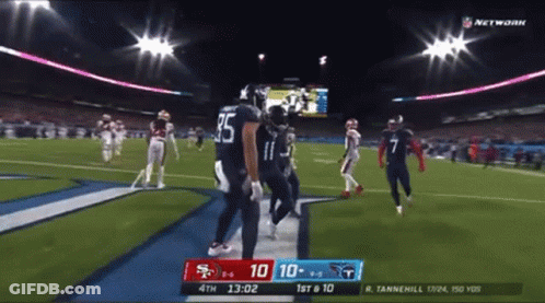 Football Game Score 10 To 10 GIF