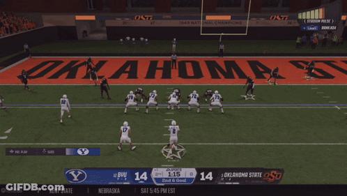 Football Game Score 40 To 40 GIF