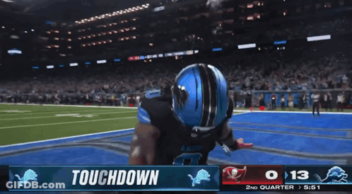 Football Game Score Touched GIF