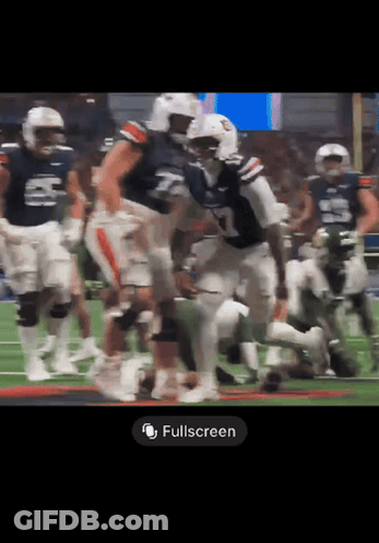Football Game Screenshot With Full Screen Button GIF