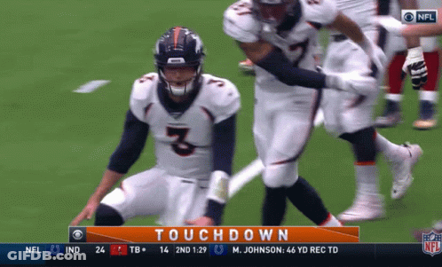 Football Game Touchdown On CBS GIF