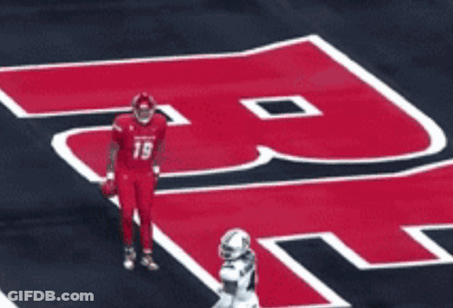 Football Game Underway With Score 40 GIF