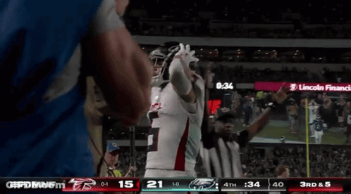 Football Game With Acme Scoreboard GIF