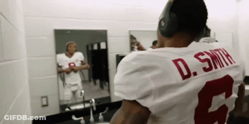 Football Game With Alfa On Sidelines GIF