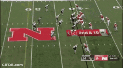 Football Game With D & 10 Ad GIF