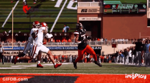 Football Game With Imgplay Scoreboard GIF