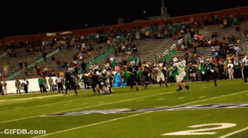 Football Game With Number 2 On Sideline GIF