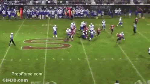 Football Game With Prepforce.com Logo GIF