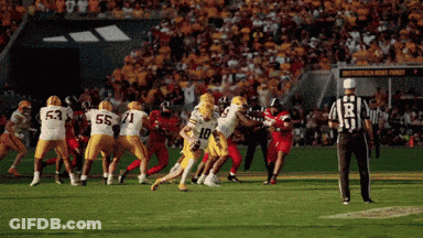 Football Game With Referee Letter R GIF