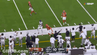 Football Game With Scoreboard Saying SNF GIF