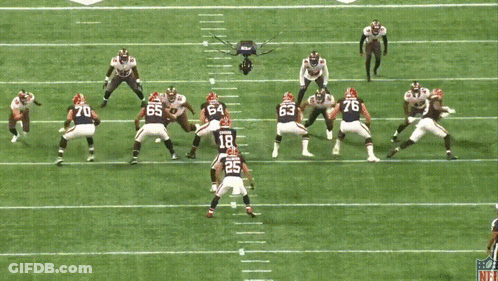 Football Game With STOP On Field GIF
