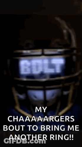 Football Helmet With Bolt GIF