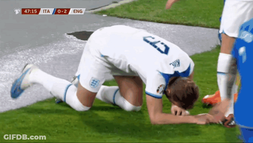 Football Is Back Player Crawling GIF