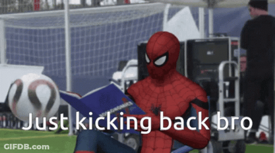 Football Is Just Kicking Back Bro GIF