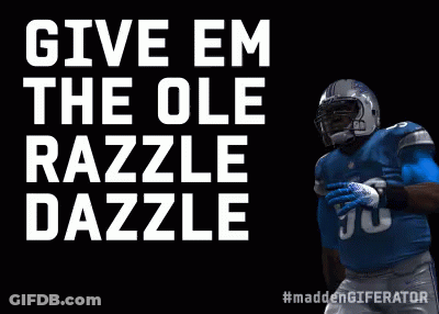 Football Jumping Give Em The Ole Razzle Dazzle GIF