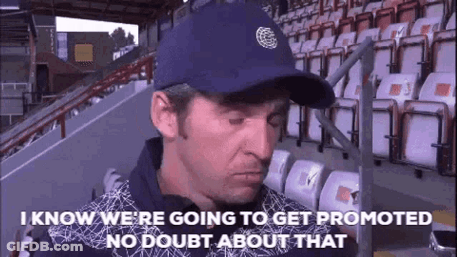 Football Manager Joey Barton Getting Promotion GIF