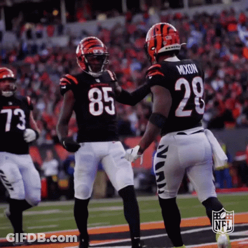 Football Player 28 Shaking Hands With Another Player GIF