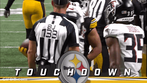 Football Player 33 Beside Referee 133 GIF
