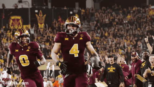 Football Player #4 Running With Ball GIF