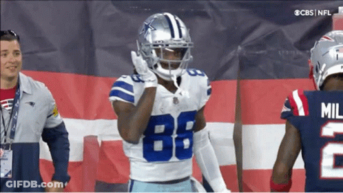 Football Player 88 Jersey American Flag GIF