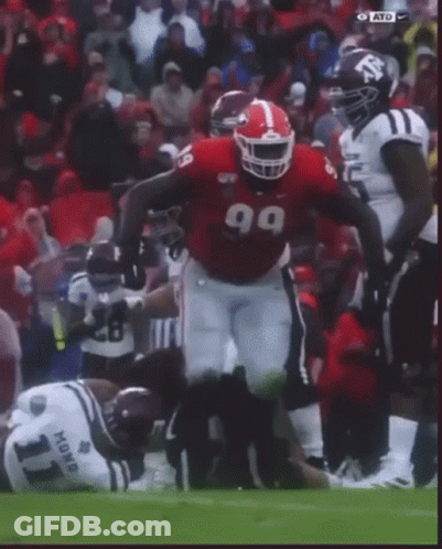 Football Player 99 Jersey GIF