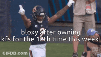 Football Player Arms Up Bloxy After Owning KFS 12Th Time This Week GIF