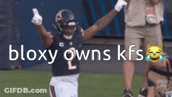 Football Player Arms Up Bloxy Owns KFS GIF