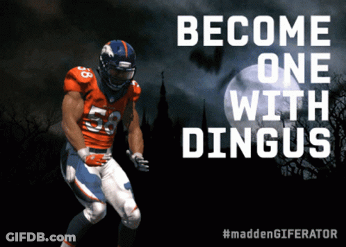 Football Player Become One With Dingus GIF