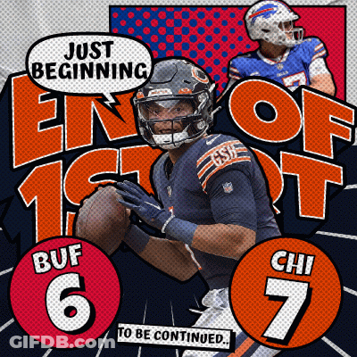 Football Player Beginning End 1St 6 Chi 7 Continued GIF