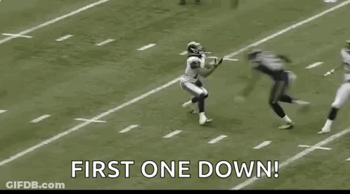 Football Player Being Tackled GIF