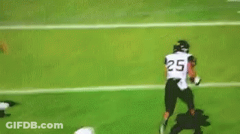 Football Player Being Tackled GIF