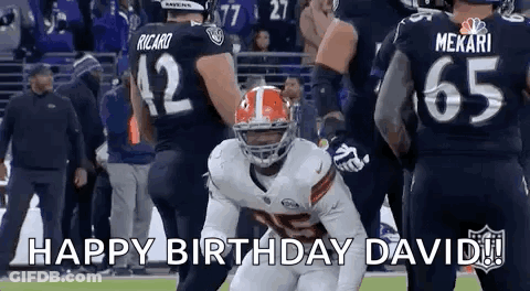 Football Player Birthday With Teammates And Fans GIF