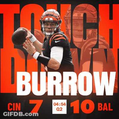 Football Player Burrow Poster GIF