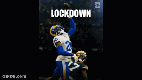 Football Player Catching Ball Mossed GIF
