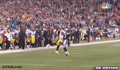 Football Player Catching Ball With SB Nation Logo GIF