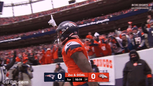 Football Player Celebrating 2Nd And Goal GIF
