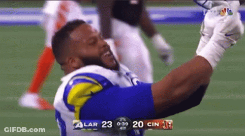 Football Player Celebrating Touchdown GIF
