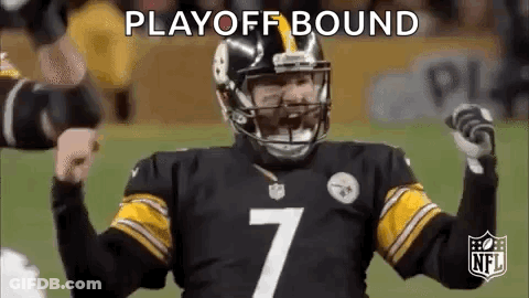 Football Player Celebrating Victory GIF