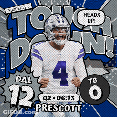 Football Player Dal 12 Prescott Advertisement GIF